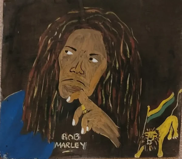 Bob Marley with Lion of Judah